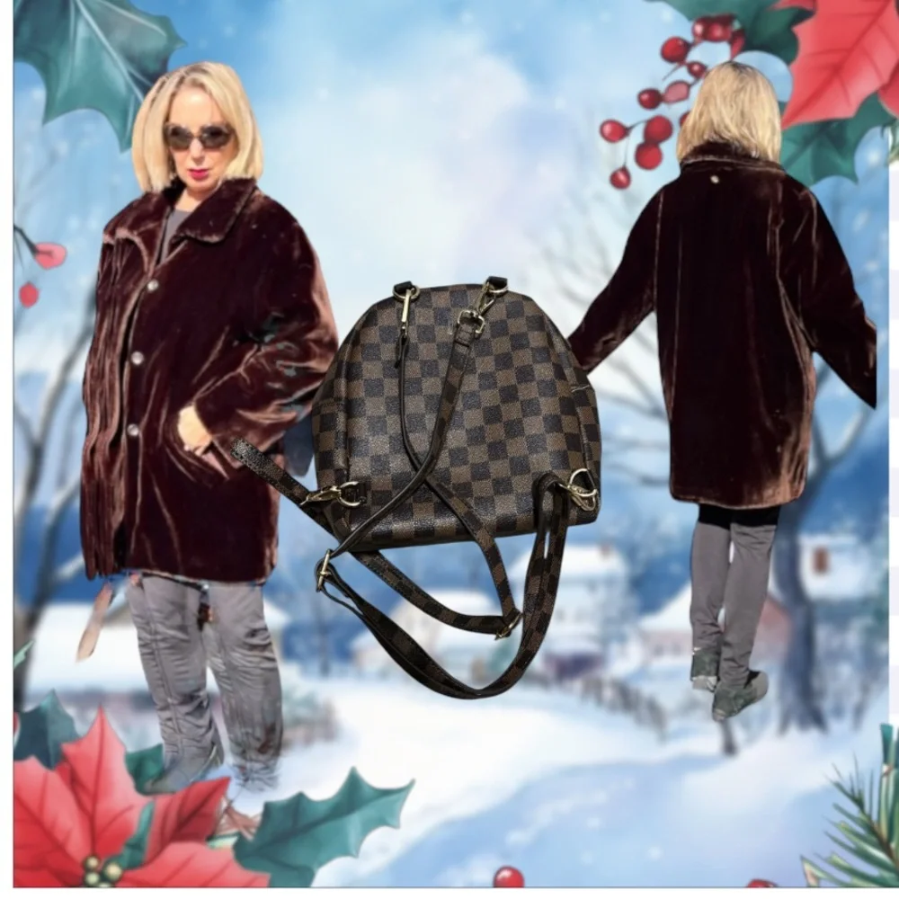 Monogram Backpack Brown